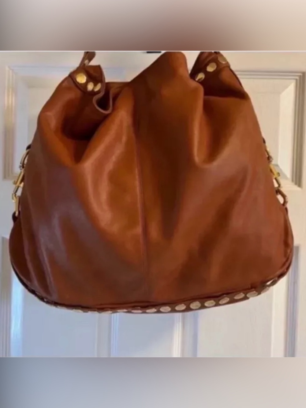 🩷 Rebecca Minkoff Nikki, Gold studs Hobo bag Y2K💚